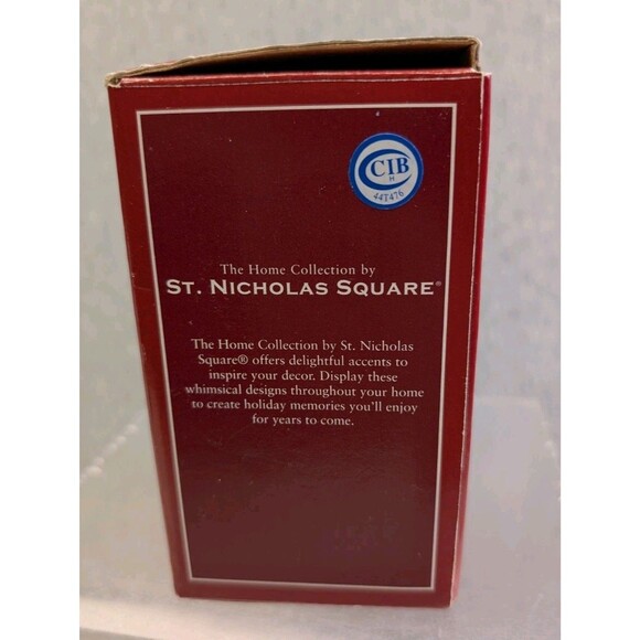 VTG St. Nicholas Square Button Up Snowman Dip Mix Set Bowl & Spreader - Picture 2 of 10